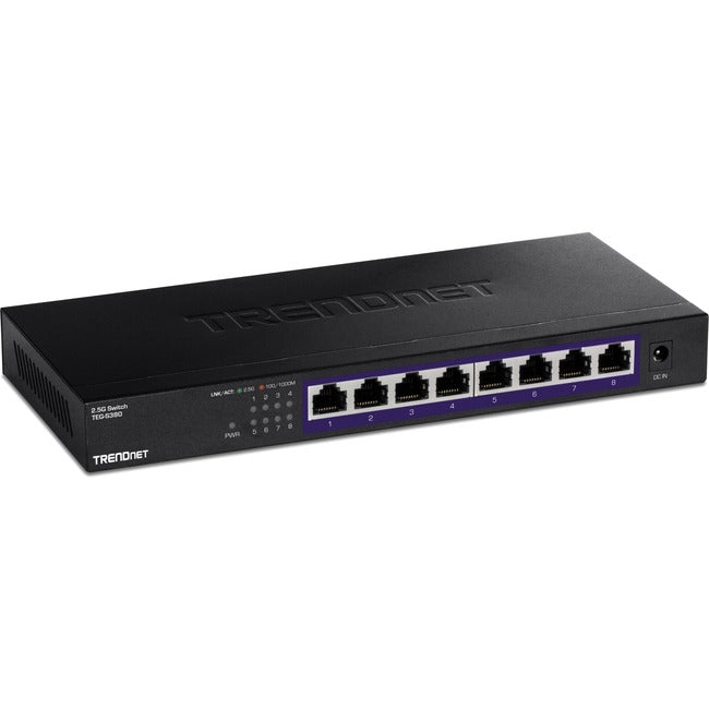 TRENDNET INC, 8 X 2.5Gbase-T Ports Ieee 802.3Bz (2.5G) Compliant Backwards Compatible With 10/