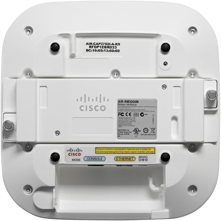 CISCO - HW WIRELESS, 802.11Ac Ctlr Ap 4X4:3Ss,W/Cleanair Int Ant B Reg Domain