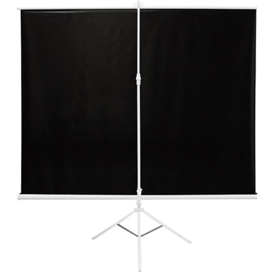 ERGOGUYS, 85In Tripod Proj Screen Matte,White Fabric W/ Carrying Case