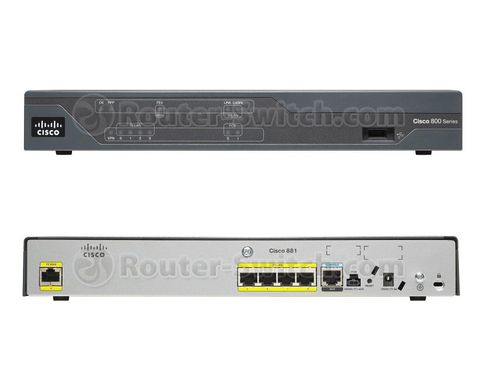 Cisco, 881 Ethernet Sec Router,