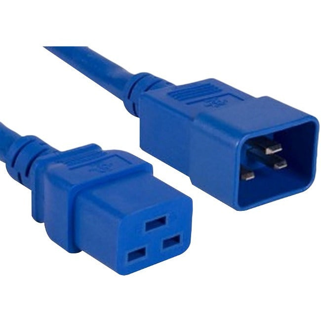 CÂBLES ENET, 8Ft C19 To C20 Power Cord Ext,12 Awg 20A Blue