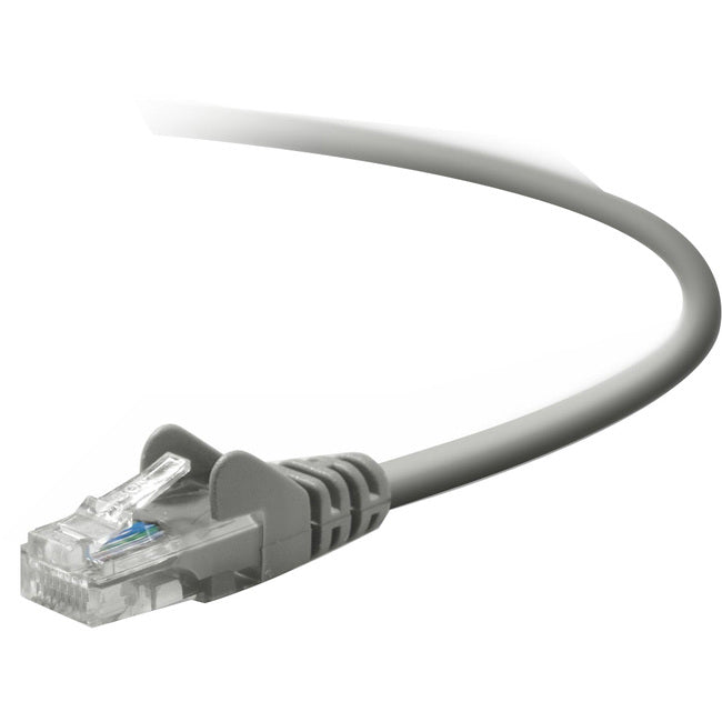 BELKIN INTERNATIONAL INC, 8Ft Cat5E Snagless Patch Cable, Utp, Gray Pvc Jacket, 24Awg, T568B, 50 Micron, G