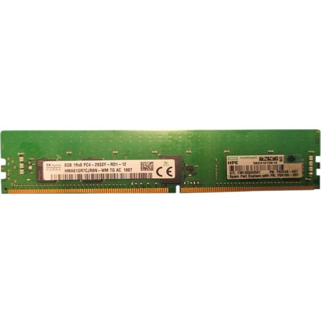 Hewlett Packard Enterprise, 8Gb 1Rx4 Pc4-2933Y-R Smart Kit,F/S P00918-B21 Alt Spare 1Y Hpe Wty