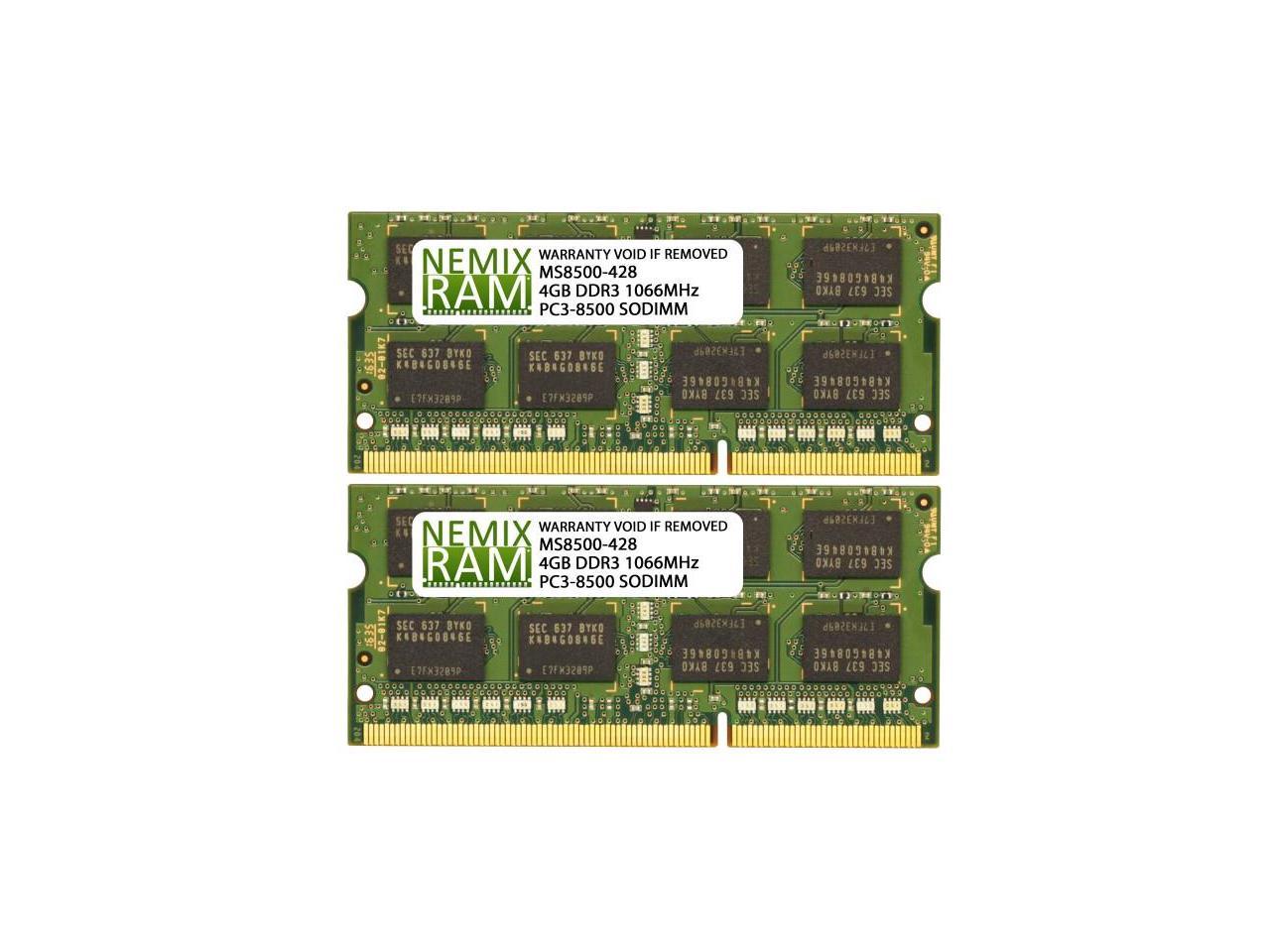 NEMIX, 8Gb 2X4Gb Nemix Ram Mémoire Pour Apple Imac Early & Mid 2009