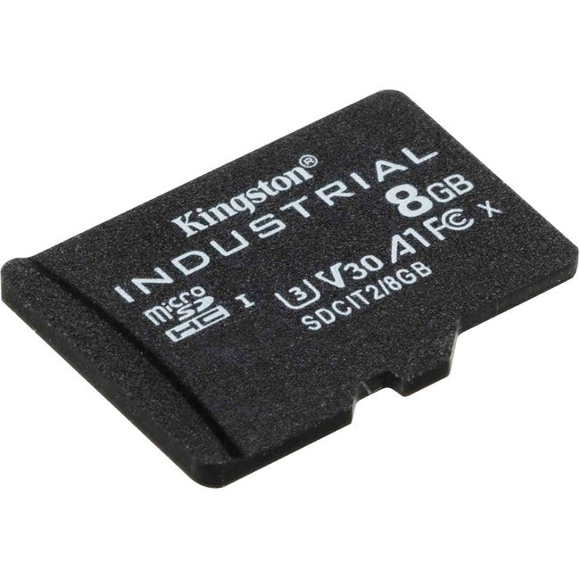 Société de technologie de Kingston, 8Gb Microsdhc Industrial C10 A1 Pslc Card Single Pack W/O Adapter