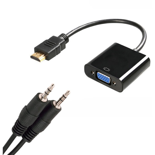 4XEM Corporation, 8In Hdmi To Vga Male Female,With Audio Adapter Converter 1080P (Adaptateur Hdmi vers Vga mâle femelle, avec audio)