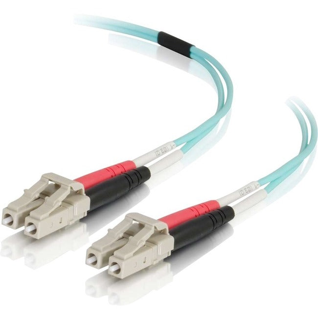 LEGRAND DAT, 8M Lc-Lc 50/125 Om4 Duplex Multimode Pvc Fiber Optic Cable - Aqua