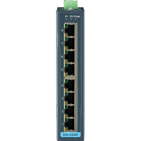 ADVANTECH (B+B SMARTWORX), 8Port 10/100Mbps Non Géré Ind,Enet Switch Wide Temp -40 75C