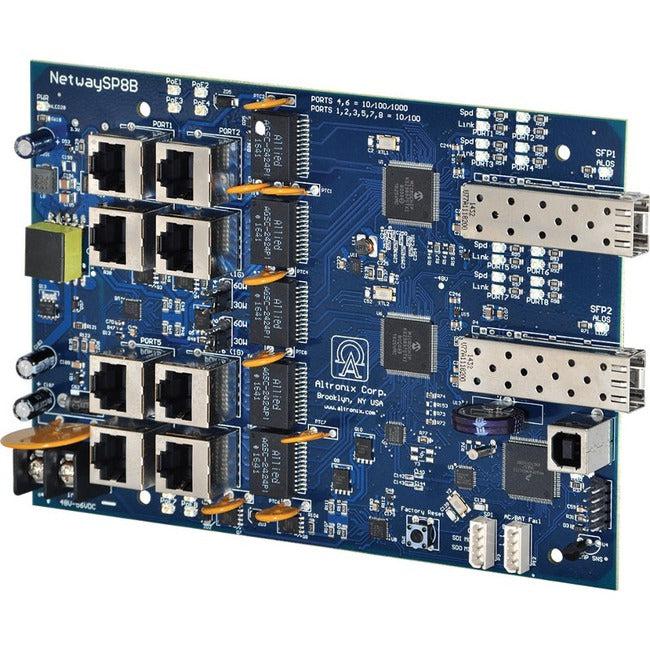 ALTRONIX, 8Port Fiber Media Conv 2Sfp,