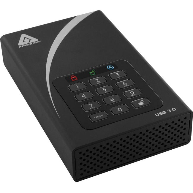 STOCKAGE DE MASSE APRICORN, 8Tb Aegis Padlock Dt Secure Usb,3.0 256-Bit Aes Hardware Encrypted