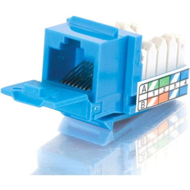 LEGRAND DAT, 90&Deg ; Cat5E Rj45 Utp Keystone Jack - Bleu