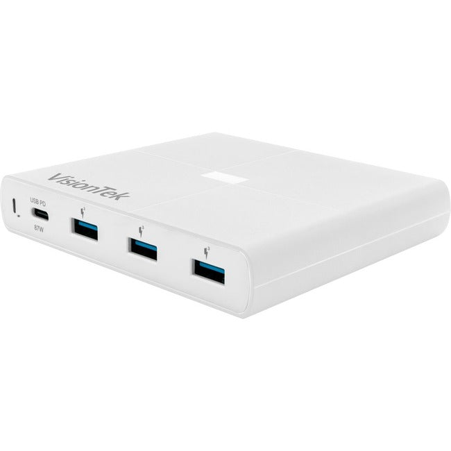 VISIONTEK, 90W Usb-C Charger With Usb 3 Qc,With Usb3 Qc