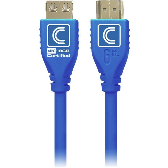 SOCIÉTÉ DE CONNECTIVITÉ GLOBALE, 9Ft Microflex Pro Av/It Certif,18G Highspeed Hdmi Cable Cool Blue