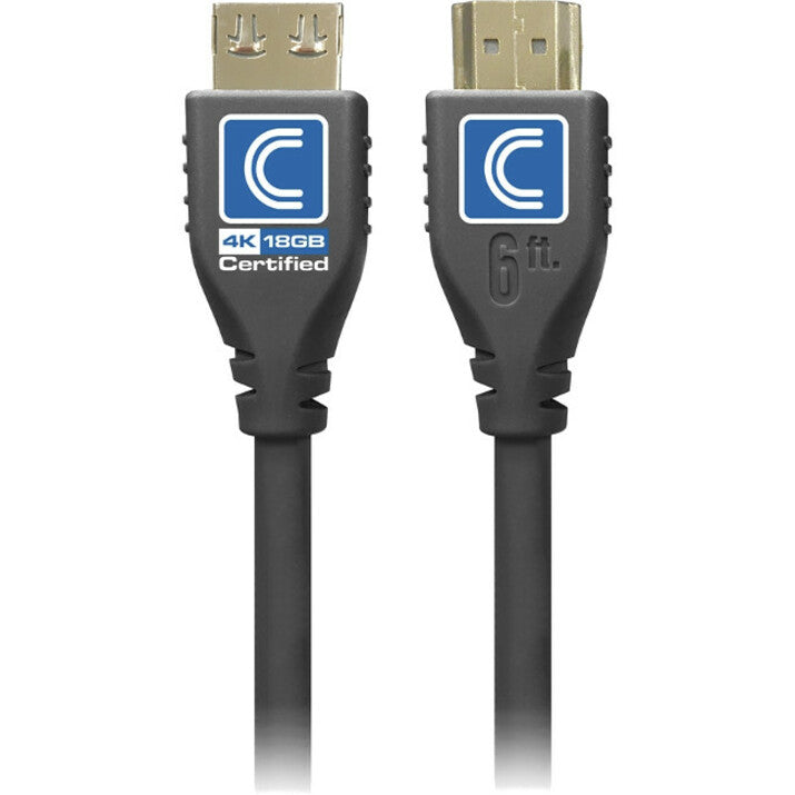 SOCIÉTÉ DE CONNECTIVITÉ GLOBALE, 9Ft Microflex Pro Av/It Certif,18G Highspeed Hdmi Cable Jet Black