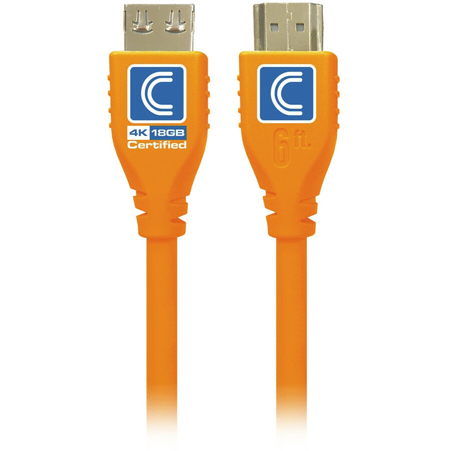 SOCIÉTÉ DE CONNECTIVITÉ GLOBALE, 9Ft Microflex Pro Av/It Certif,18G Highspeed Hdmi Cable Orange