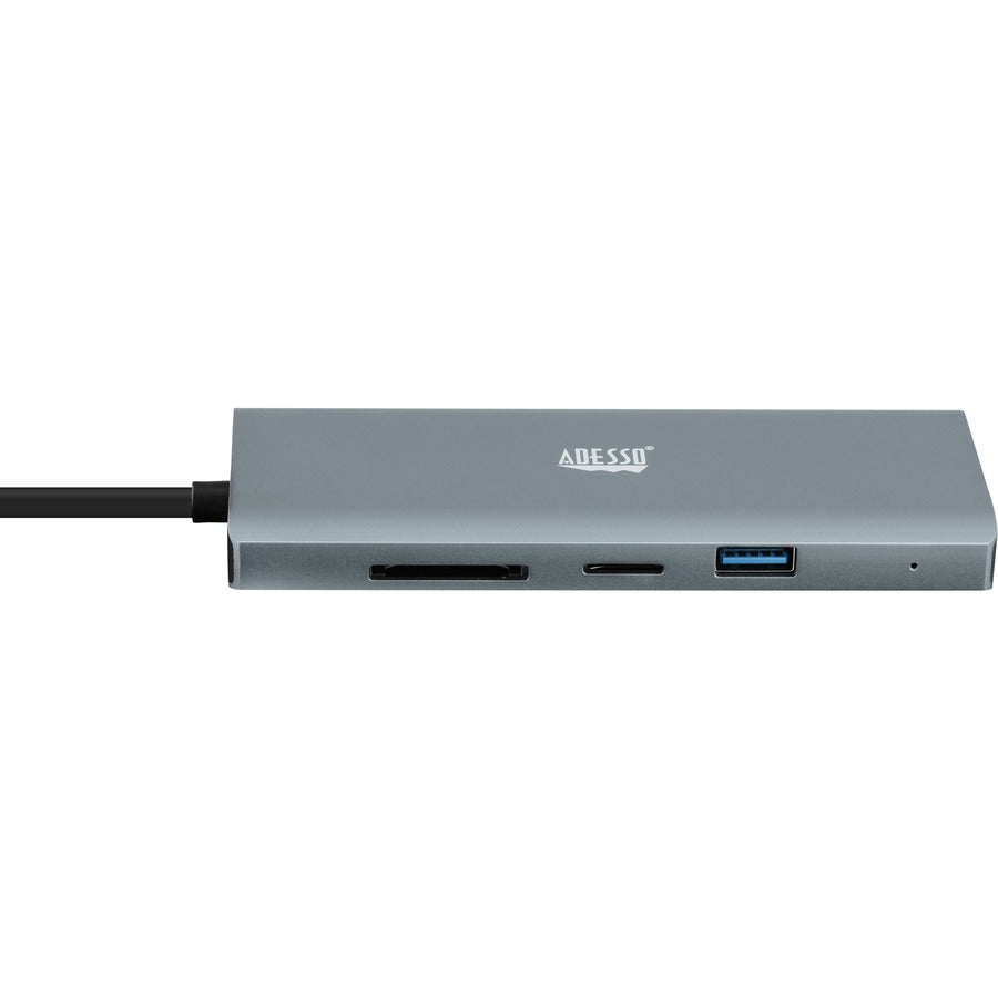 ADESSO, 9In1 Usbc Multiport Docking Stn,Dual Hdmi Usb3.0+Pd Rj45 Tf Sd Crds