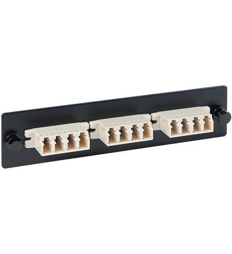 ICC, ADAPTER PANEL- 3 QUAD LC- 12F- BEIGE- MM ICC-ICFOPL16B5