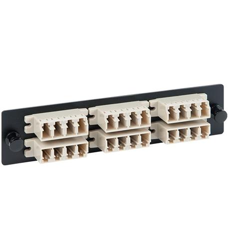 ICC, ADAPTER PANEL- 6 QUAD LC- 24F- BEIGE- MM ICC-ICFOPL1615