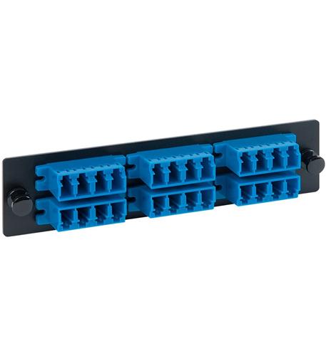 ICC, ADAPTER PANEL- 6 QUAD LC- 24F- BLUE- SM ICC-ICFOPL1619