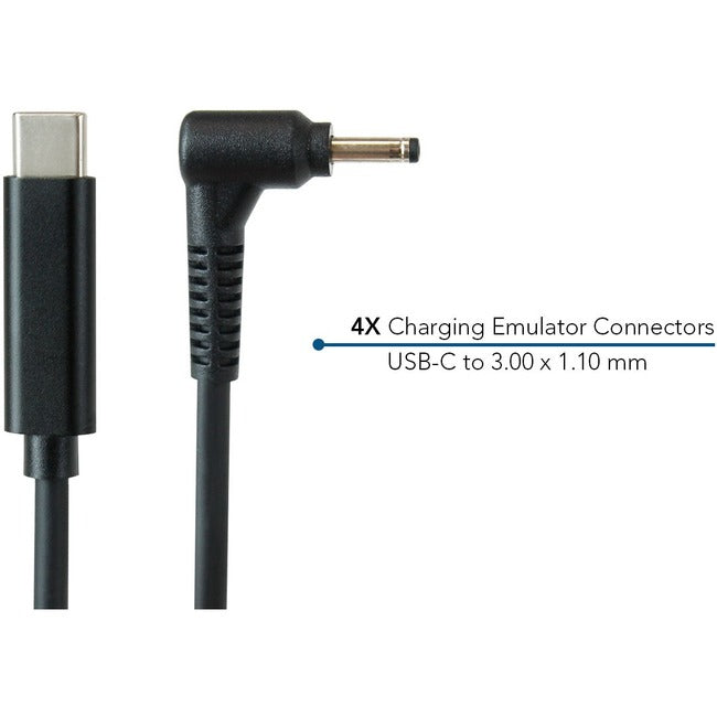 JAR SYSTEMS, LLC, Acer Emulator Charging Cables - 4-Pack of Usb-C To 3.00 X 1.10Mm Emulator Connec