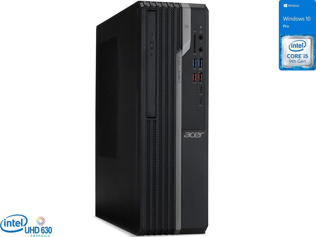 Acer America, Acer Veriton X4 Desktop, Intel Core I5-9400 Upto 4.1Ghz, 16Gb Ram, 512Gb Ssd, Dvdrw, Displayport,