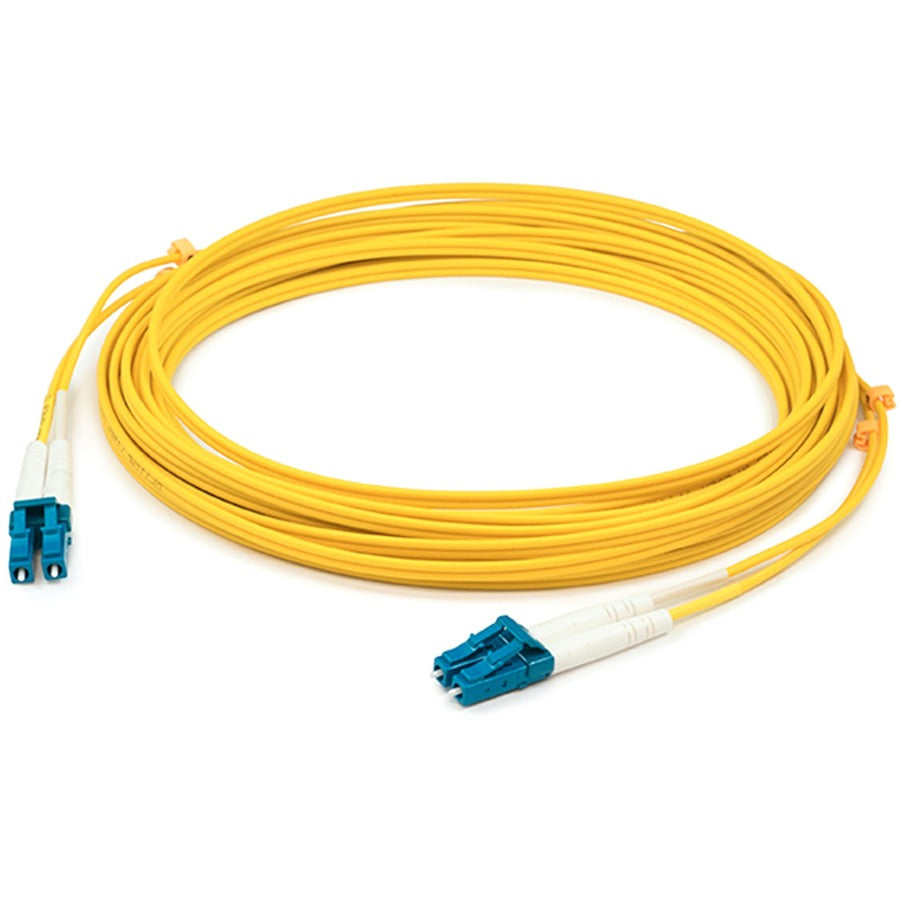 ADDON, AddOn 93m LC (Mâle) vers LC (Mâle) droit Jaune OS2 Duplex LSZH Câble de raccordement pour fibre optique