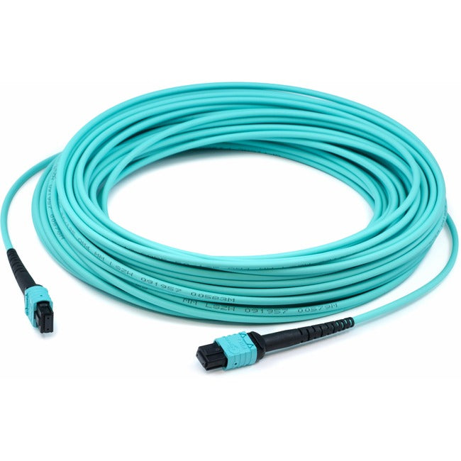 ADD-ON, Addon 0.5M Mpo (Female) To Mpo (Female) 12-Strand Aqua Om4 Crossover Fiber Ofnr