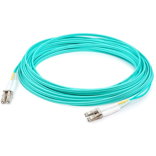 ADD-ON, Addon 12.5M Lc (Male) To Lc (Male) Aqua Om4 Duplex Riser-Rated Fiber Patch Cable