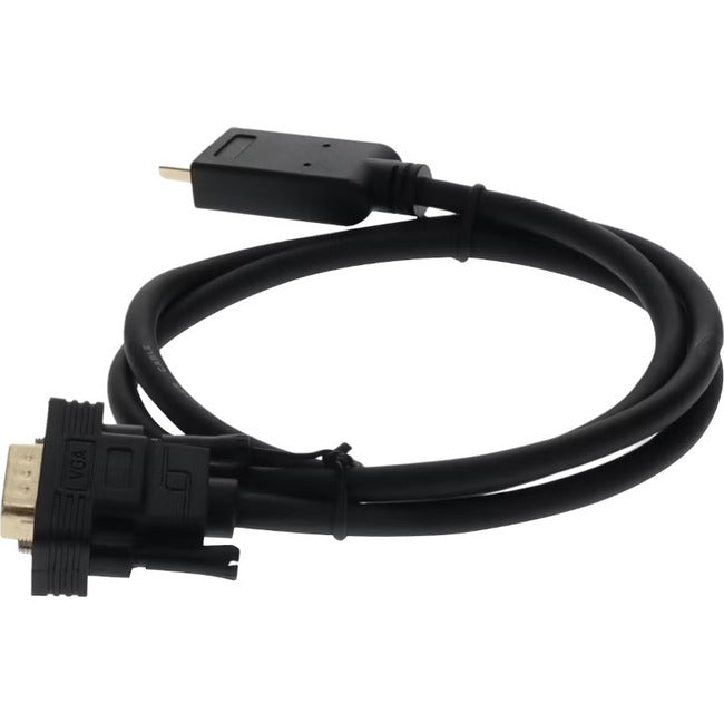 ADD-ON, Addon 3Ft Hdmi 1.3 Male To Vga Male Black Cable Max Resolution Up To 1920X1200 (