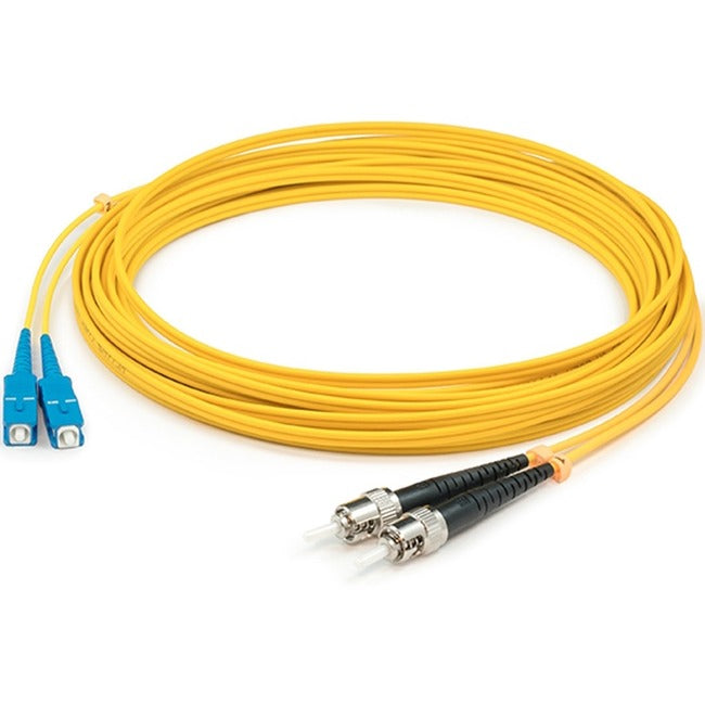 ADD-ON, Addon 8M Sc (Male) To St (Male) Os2 Straight Yellow Duplex Fiber Ofnr (Riser-Rat)