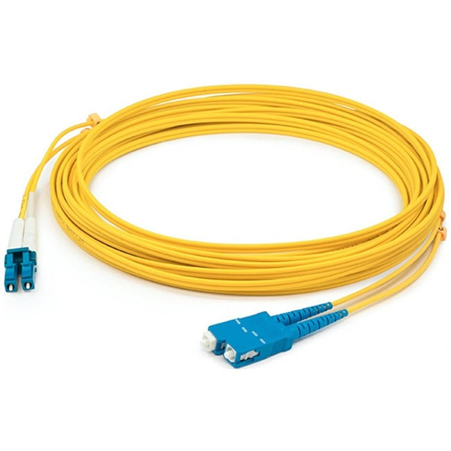 ADDON, Addon 93M Lc (Male) To Sc (Male) Straight Yellow Os2 Duplex Lszh Fiber Patch Cable