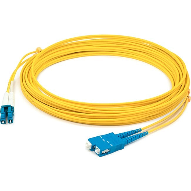 ADDON, Addon 93M Lc (Male) To Sc (Male) Straight Yellow Os2 Duplex Plenum Fiber Patch Cable