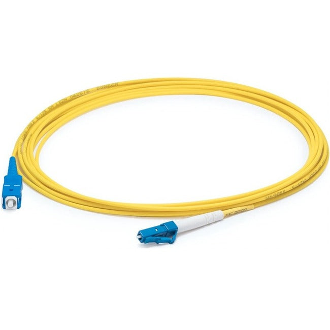 ADDON, Addon 93M Lc (Male) To Sc (Male) Straight Yellow Os2 Simplex Lszh Fiber Patch Cable