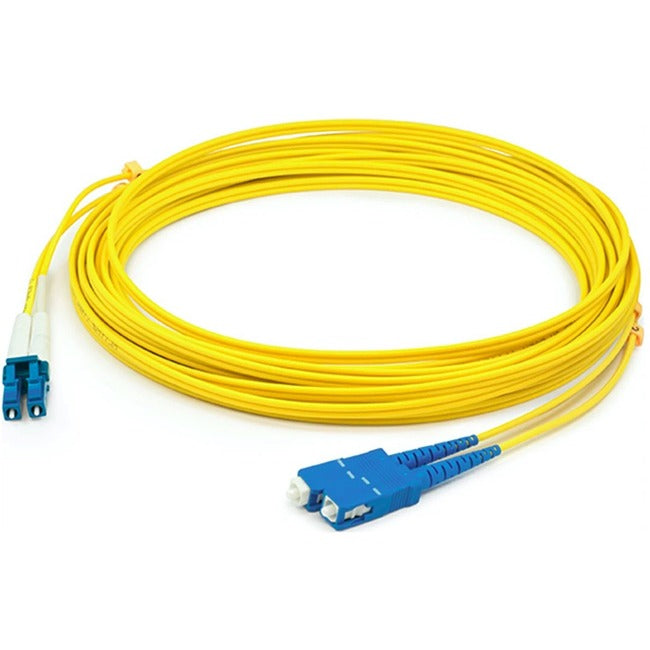 ADDON, Addon 94M Lc (Male) To Sc (Male) Straight Yellow Os2 Duplex Lszh Fiber Patch Cable