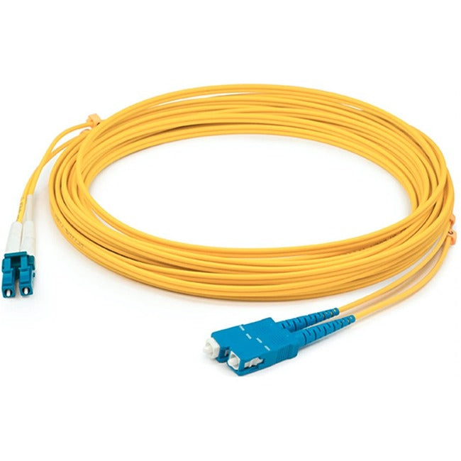 ADDON, Addon 94M Lc (Male) To Sc (Male) Straight Yellow Os2 Duplex Plenum Fiber Patch Cable