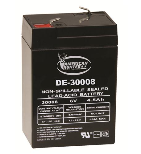 Chasseur américain, BATTERIE RECHARGEABLE 6V 4.5 AMP HR GSM-DE-30008