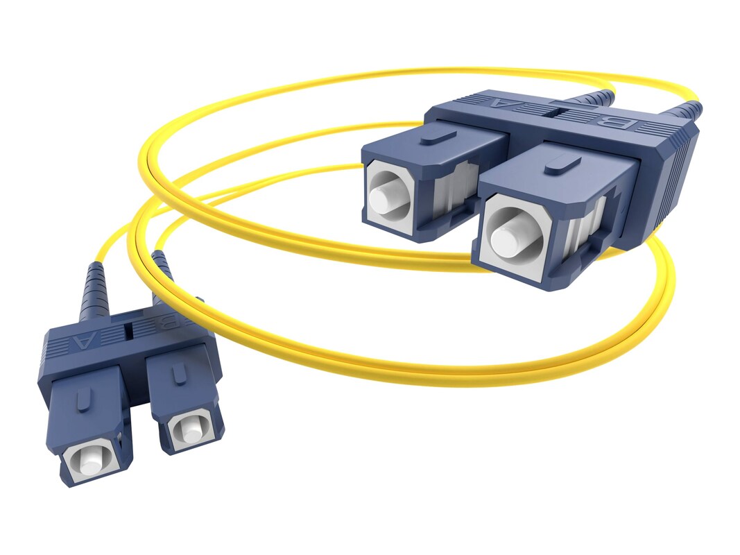 GROUPE DES NATIONS UNIES, LLC, Câble à fibre optique monomode Sc-Sc de 8 mètres, jaune, Ofnr, 9/125 micron, monomode-M