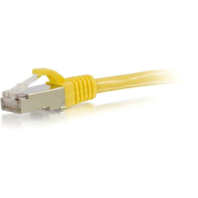 C2G, Câble de raccordement au réseau Ethernet sans blindage (Stp) Cat6 de 7 pieds - Jaune