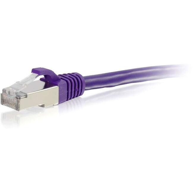 C2G, Câble de raccordement de réseau Ethernet Cat6 Snagless Shielded (Stp) de 6 pieds - Violet