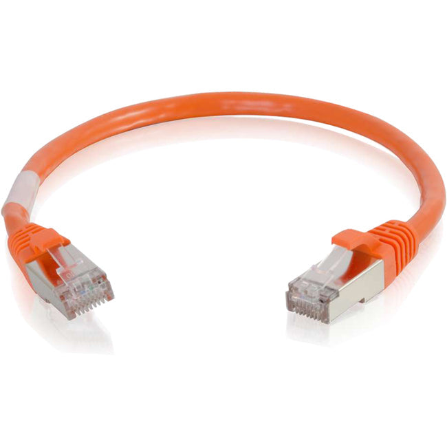 C2G, Câble de raccordement réseau Cat6 Snagless Shielded (Stp) 6In - Orange