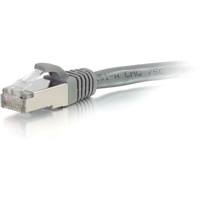 C2G, Câble de raccordement réseau Ethernet Cat6A Snagless Shielded (Stp) - Gris