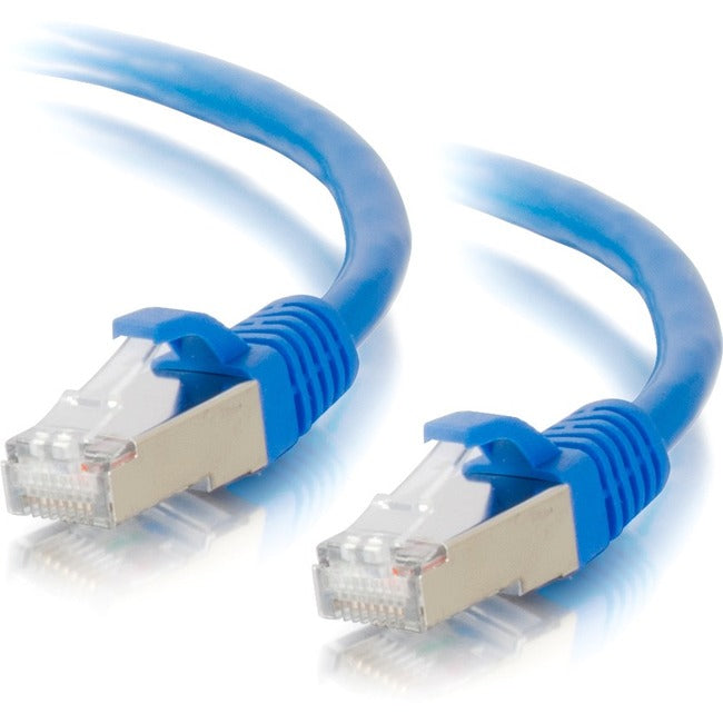 C2G, Câble de raccordement réseau Ethernet Cat6A Snagless Shielded (Stp) de 6 pieds - Bleu