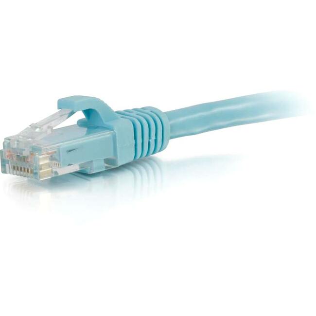 C2G, Câble de raccordement réseau Ethernet non blindé (Utp) Cat6A Snagless - Aqua