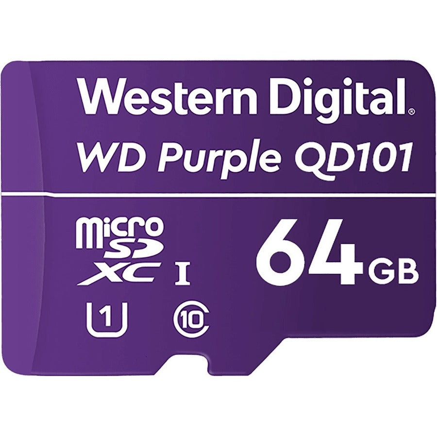 Western Digital Corporation, Carte Microsd 64 Go Wd Purple Sc Qd101