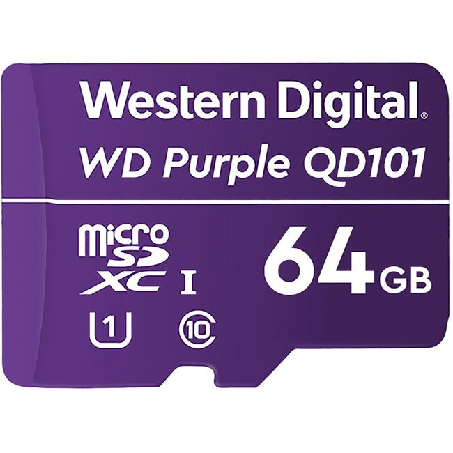 Western Digital Corporation, Carte Microsd 64 Go Wd Purple Sc Qd101