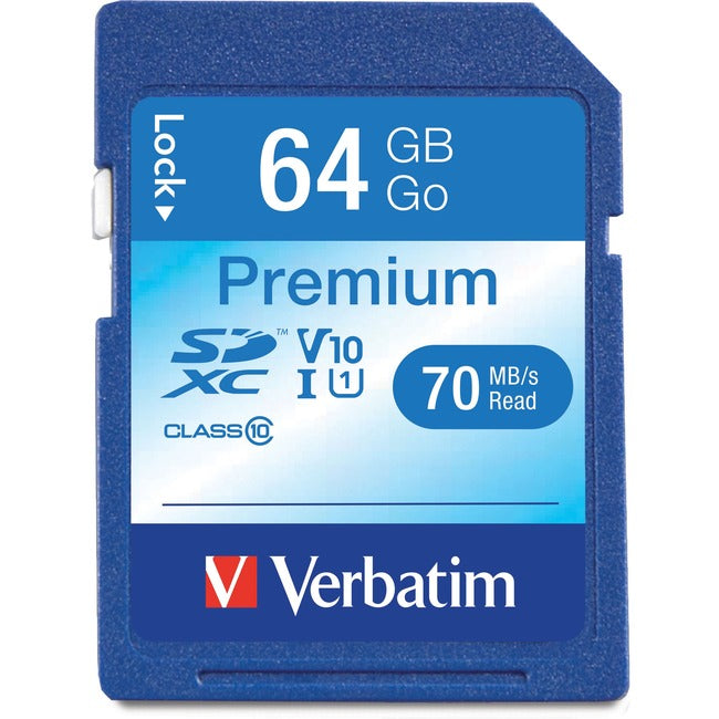 VERBATIM AMERICAS LLC, Carte mémoire 64Gb Sdxc Uhs-I Class 10