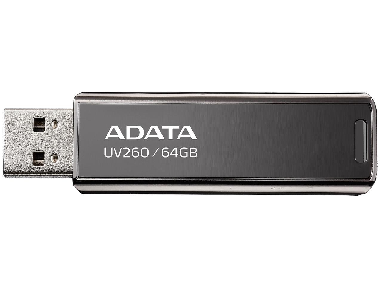 ADATA, Clé USB Adata 64Gb Uv260 Usb 2.0 (Auv260-64G-Rbk)