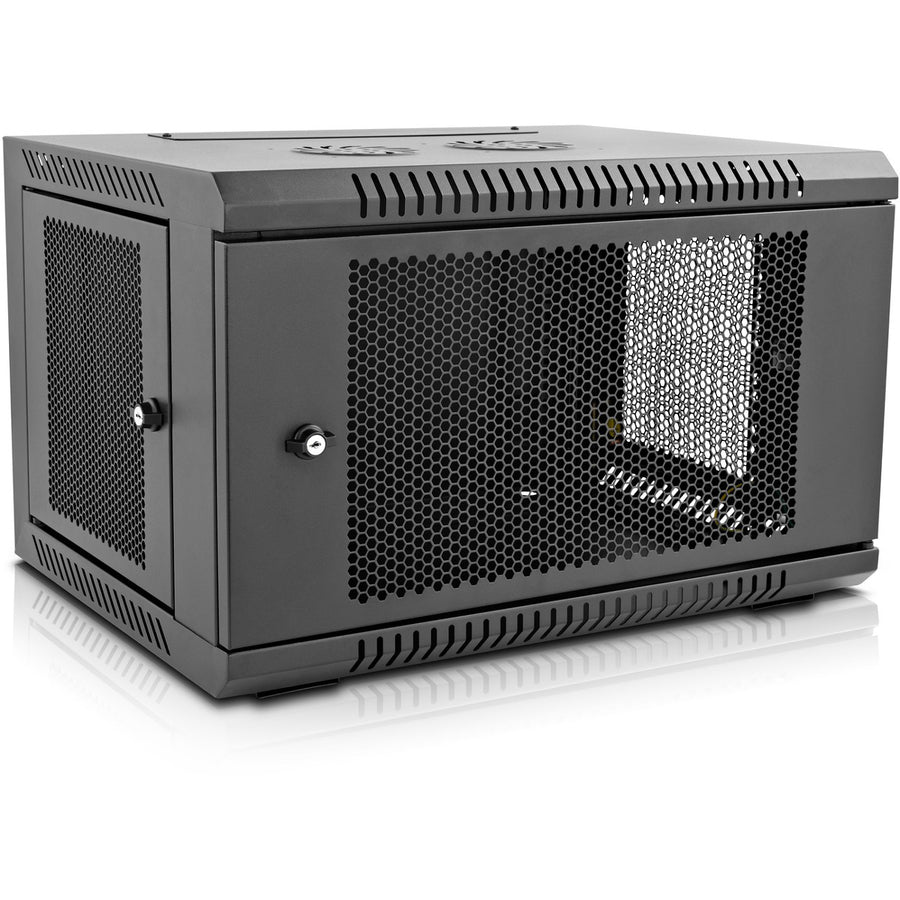 V7 RACKS, Coffret mural pour rack 6U, portes ventilées verrouillables