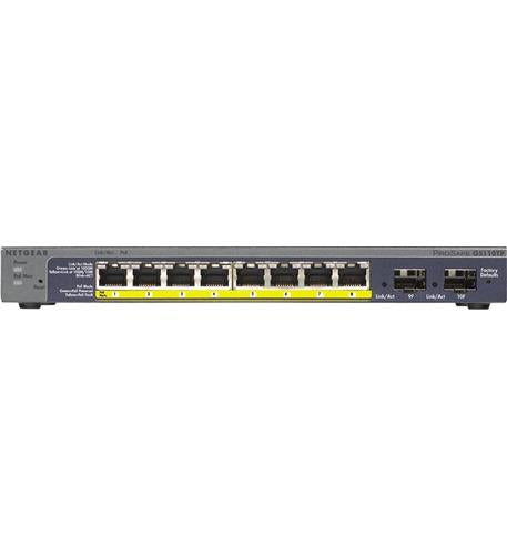 Netgear, Commutateur intelligent Gigabit PoE 8 ports NET-GS110TP-300NAS