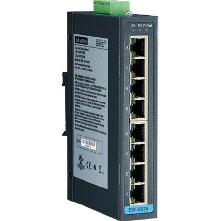 ADVANTECH (B+B SMARTWORX), Commutateur non géré 8 ports 10/100Mbps -10 60C Din 12-48Vdc Input